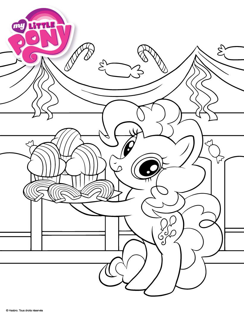 My Little Pony Cute Cupcake Coloring Page