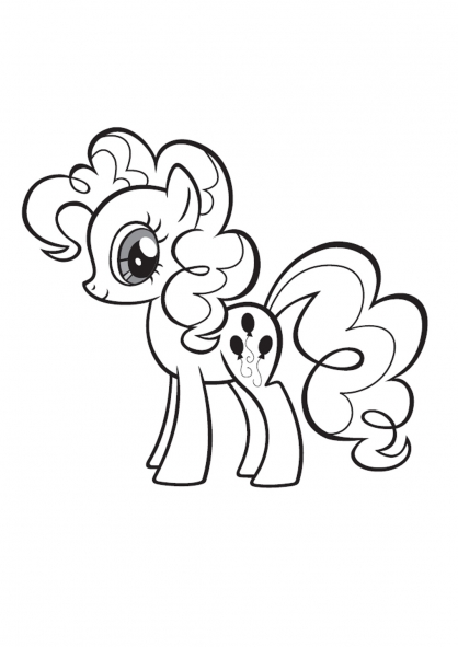 My Little Pony Pinkie Pie Coloring Page