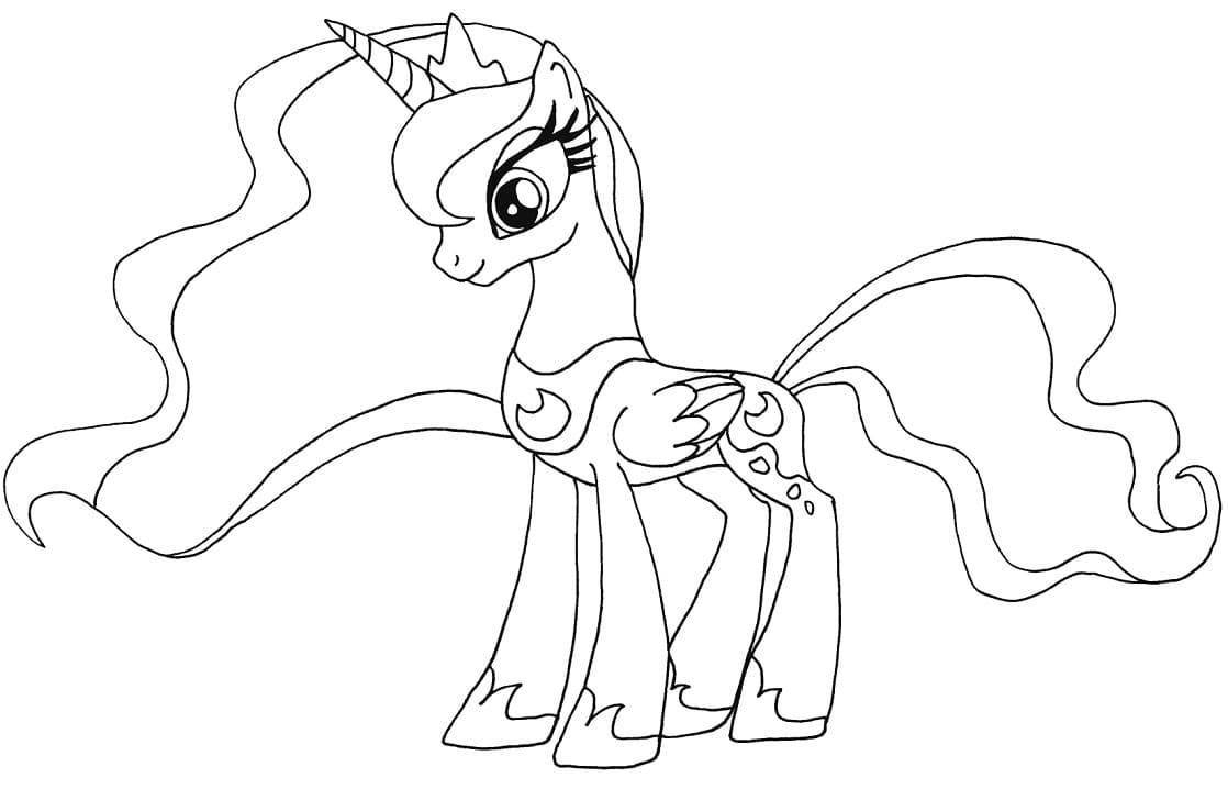 My Little Pony Princess Luna Coloring Page