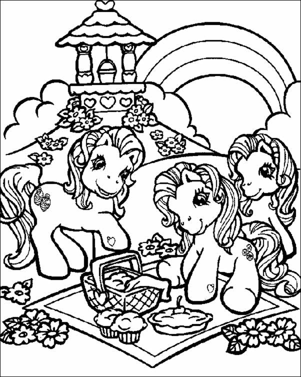 My Little Pony Rainbow Kingdom Coloring Page