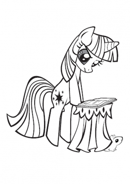 My Little Pony Twilight Sparkle Coloring Page