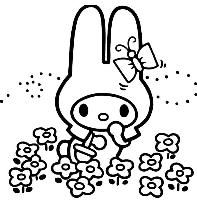 My Melody and Flowers