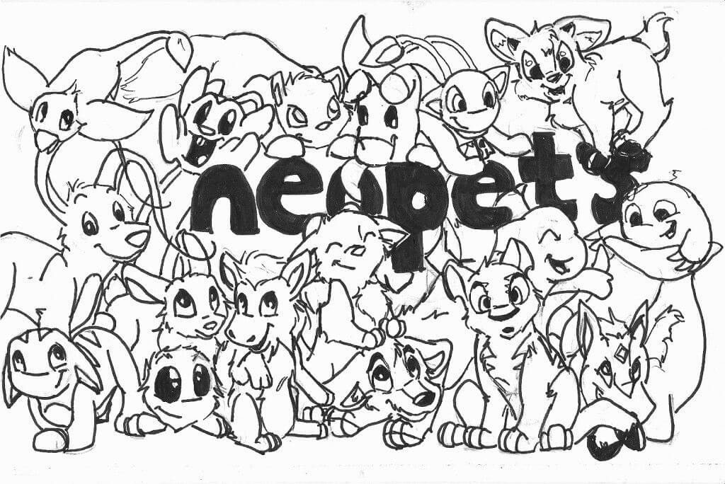 Neopets 1 Coloring Page