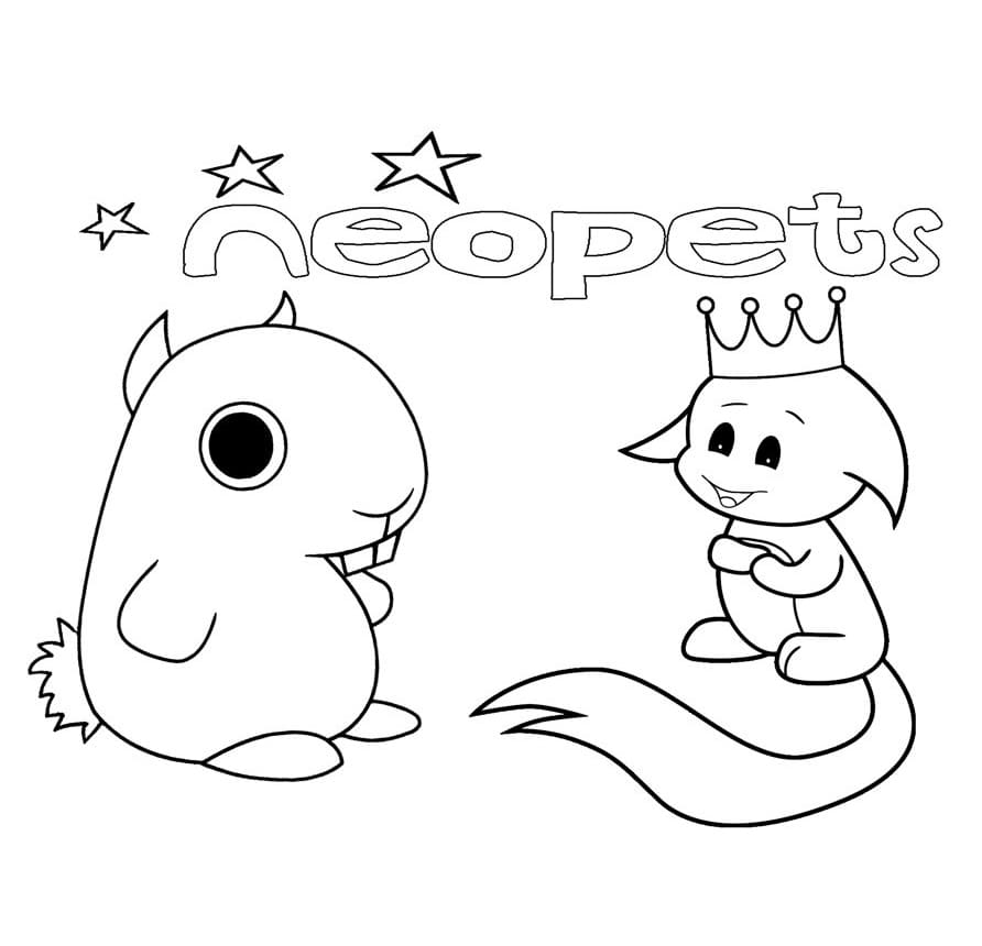 Neopets 13 Coloring Page