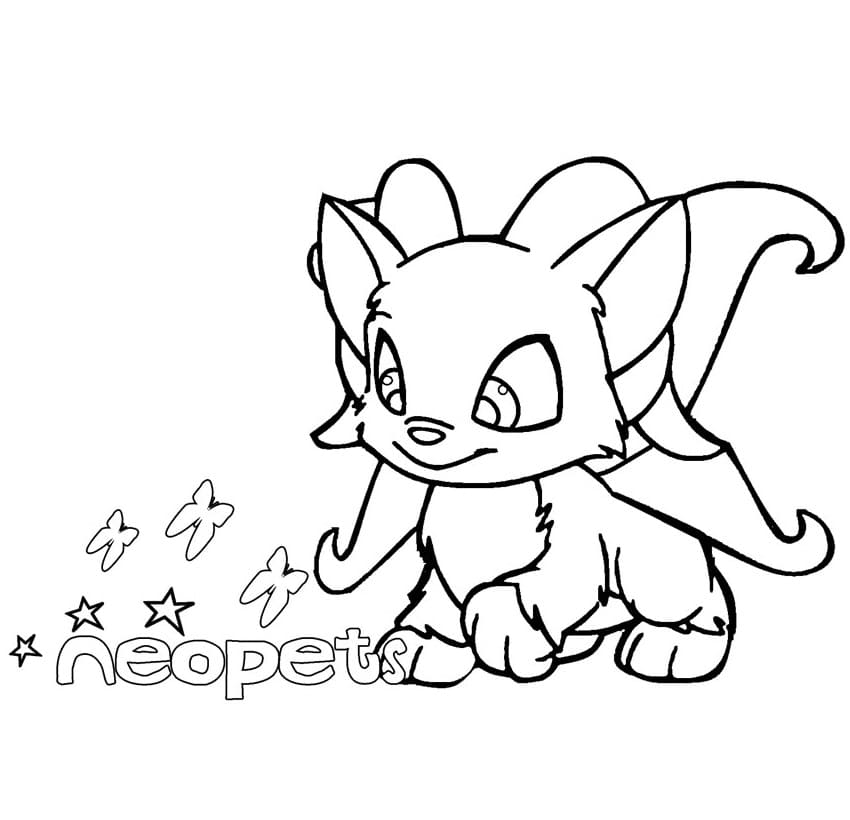 Neopets 14 Coloring Page