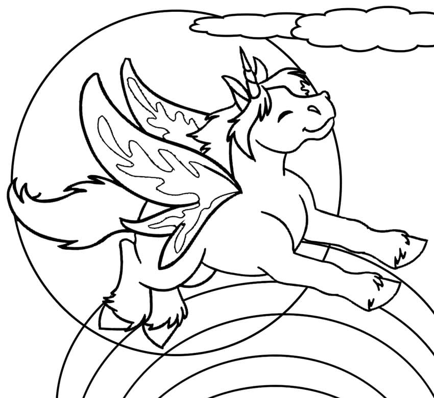 Neopets 17 Coloring Page