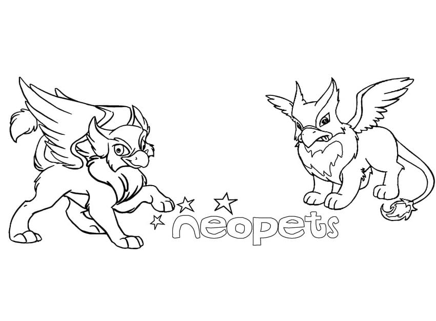 Neopets 19 Coloring Page
