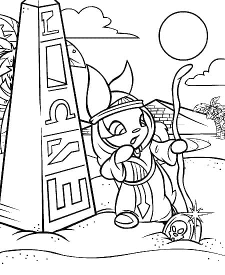 Neopets 27 Coloring Page