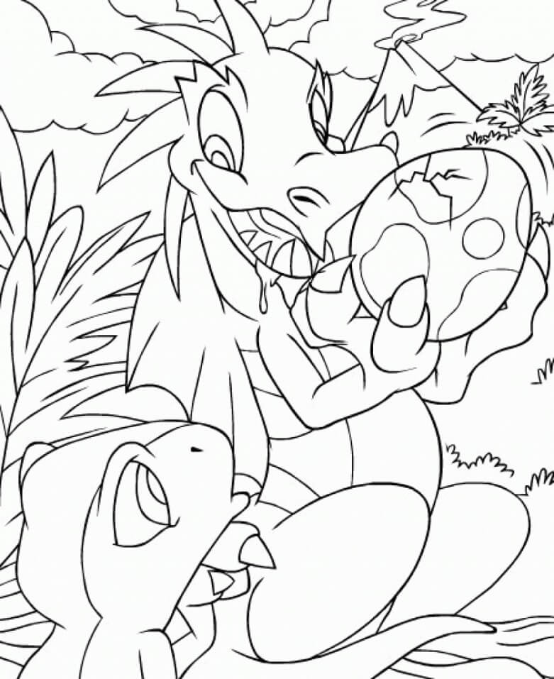 Neopets 3 Coloring Page