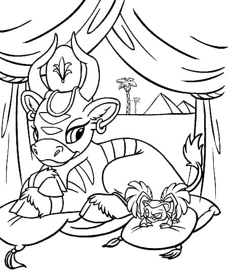 Neopets 30 Coloring Page