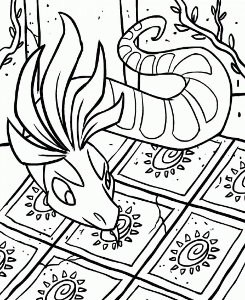 Neopets 5 Coloring Page