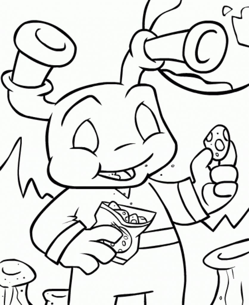 Neopets 7 Coloring Page