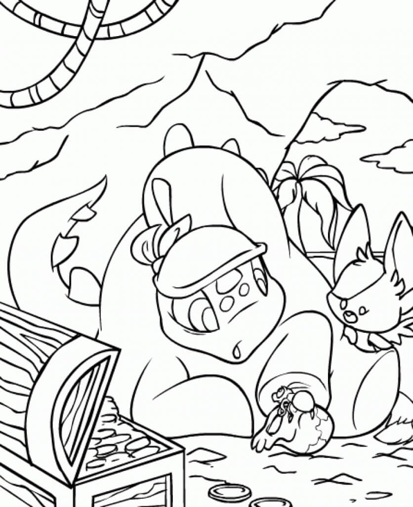 Neopets 9 Coloring Page