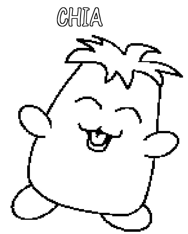 Neopets Chia Coloring Page