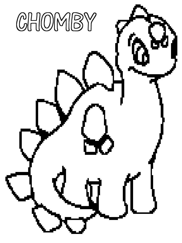 Neopets Chomby Coloring Page