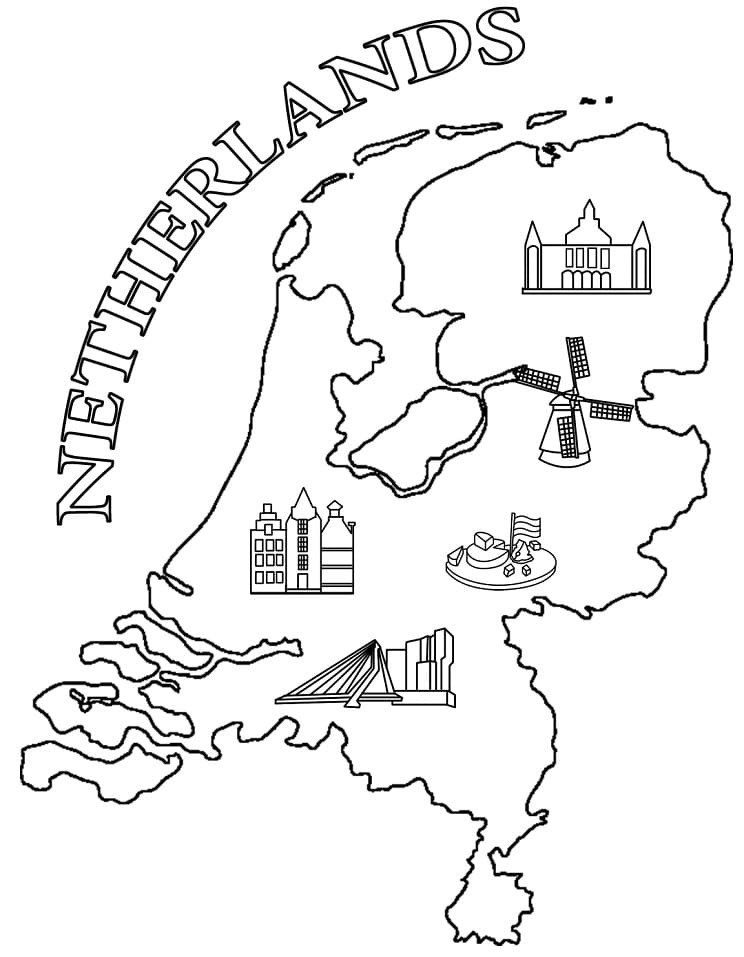 Netherlands Map 1