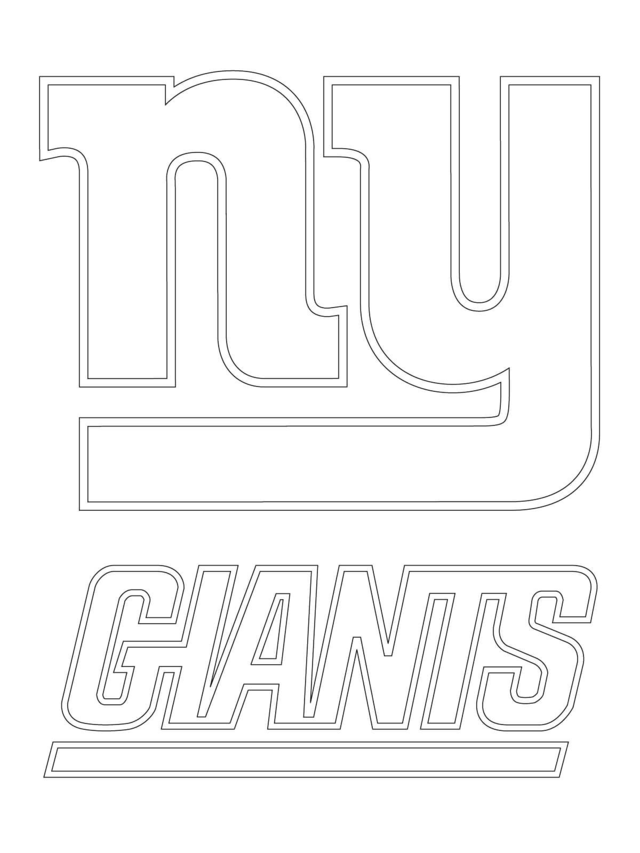 New York Giants Logo Football Sport Coloring Page