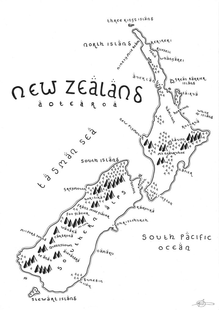 New Zealand Map 4