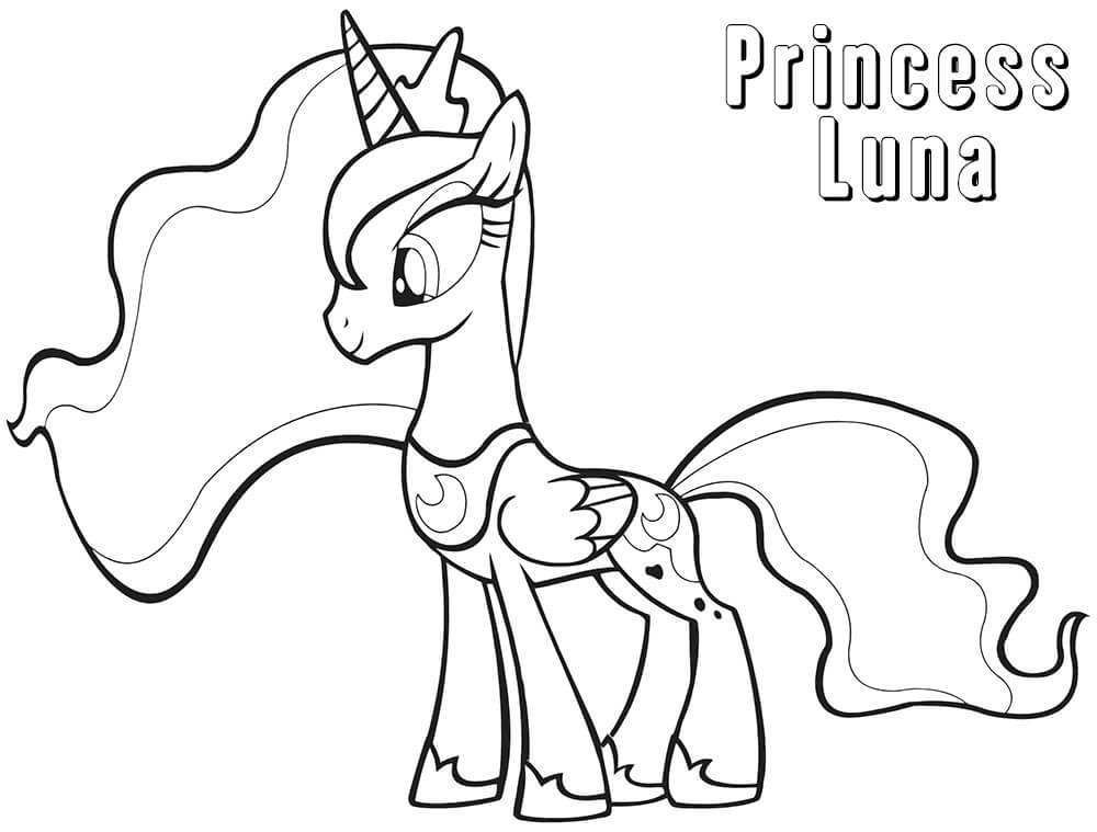 Nice Princess Luna Coloring Page