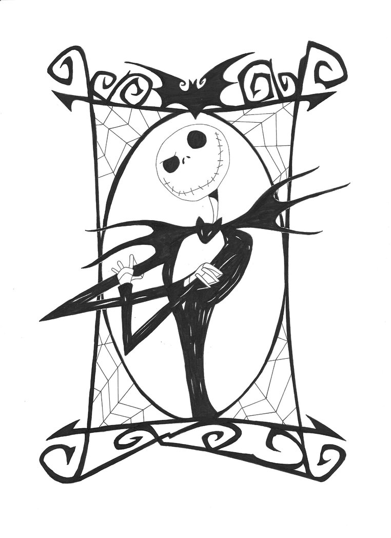 Nightmare Before Christmas Coloring Coloring Page
