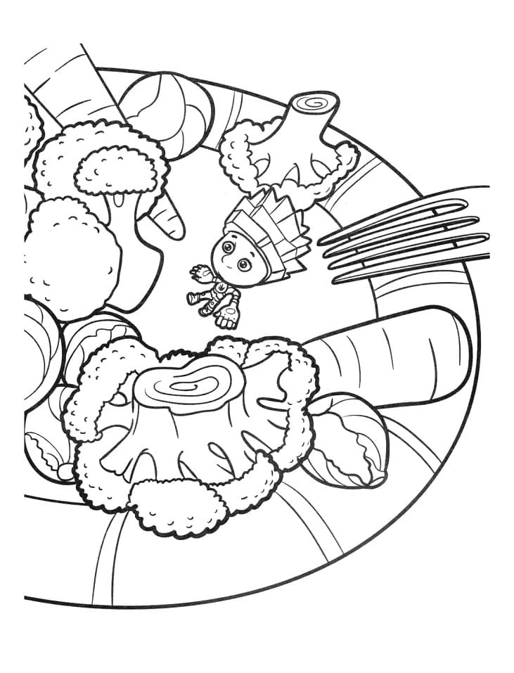 Nolik and Food Coloring Page