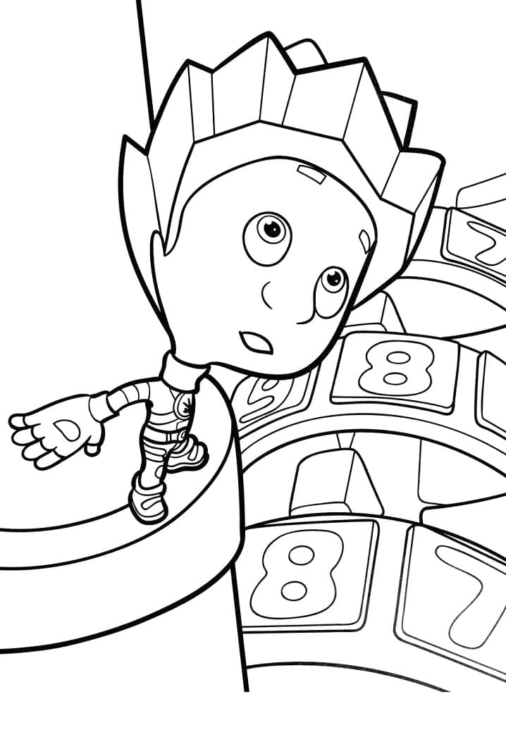 Nolik from The Fixies 5 Coloring Page