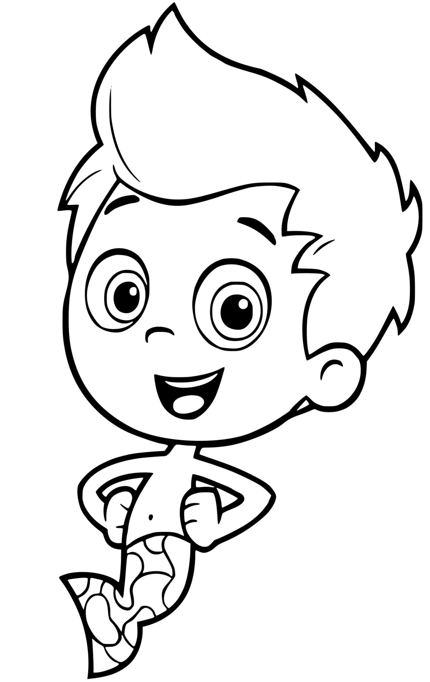 Nonny Bubble Guppies Coloring Page