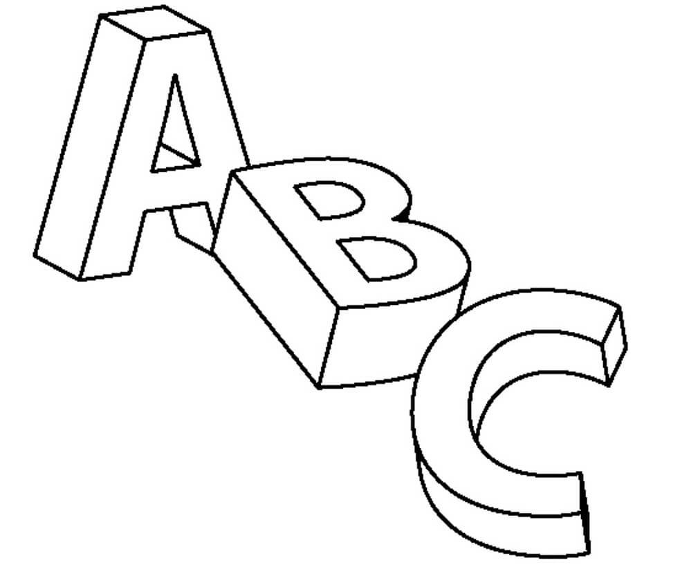 Normal ABC Coloring Page