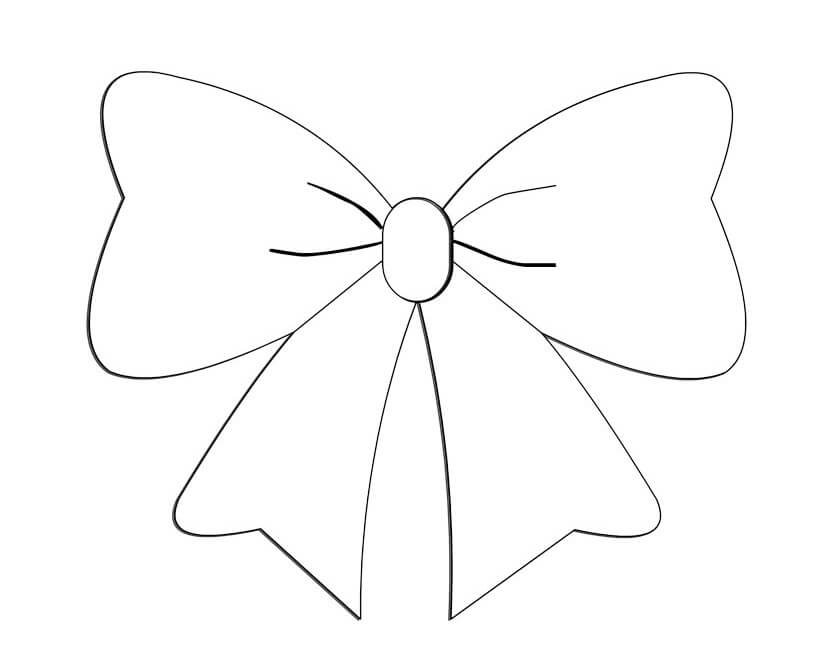 Normal Bow Coloring Page