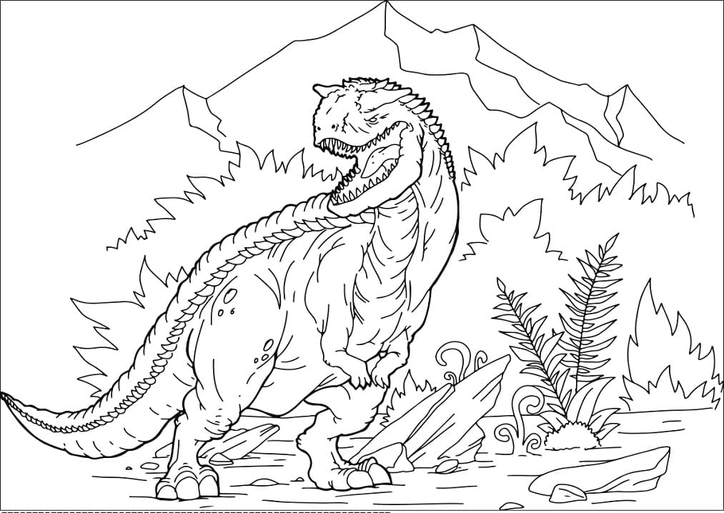 Normal Carnotaurus Coloring Page