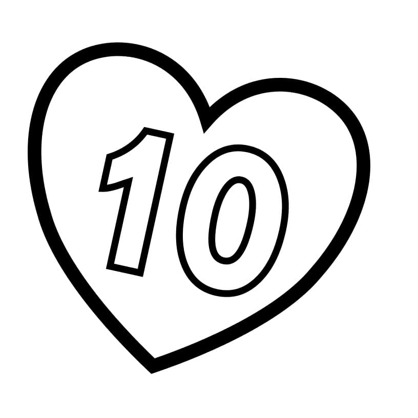 Number 10 in Heart