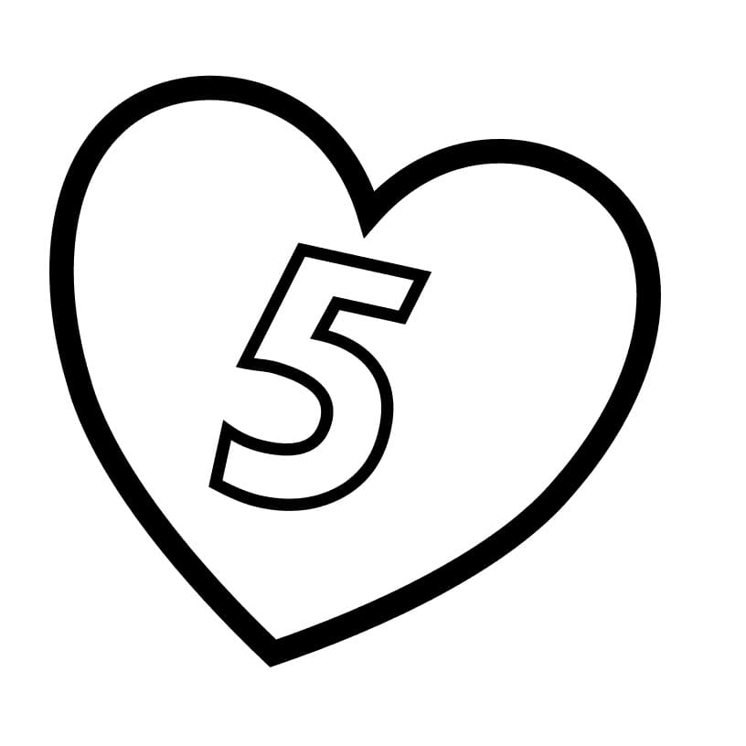 Number 5 in Heart