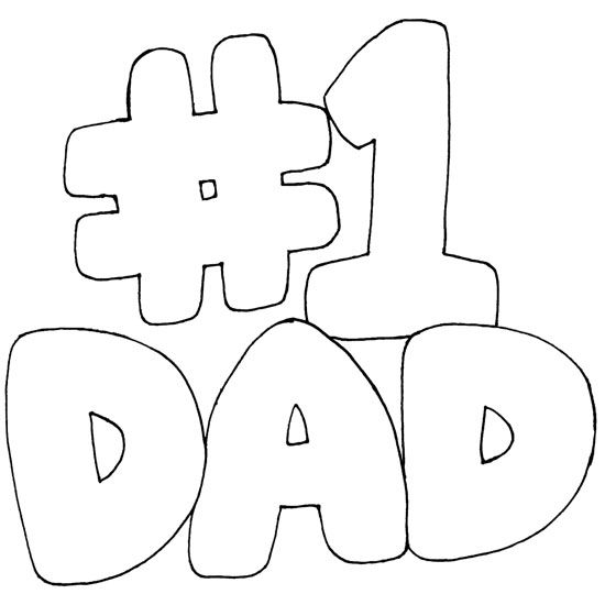 Number One Dad Fathers Day