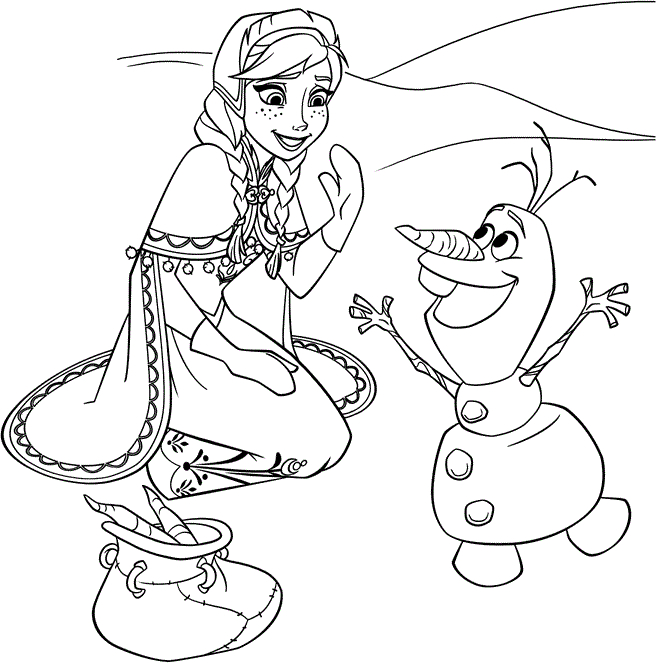 Olaf Dance For Anna Frozen
