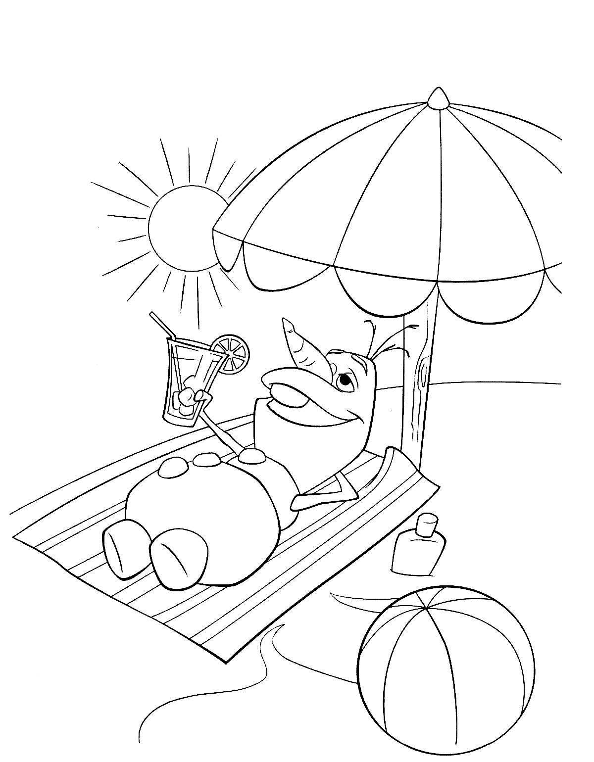 Olaf Summer Time Sun