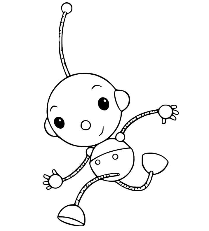 Olie Polie Running Coloring Page
