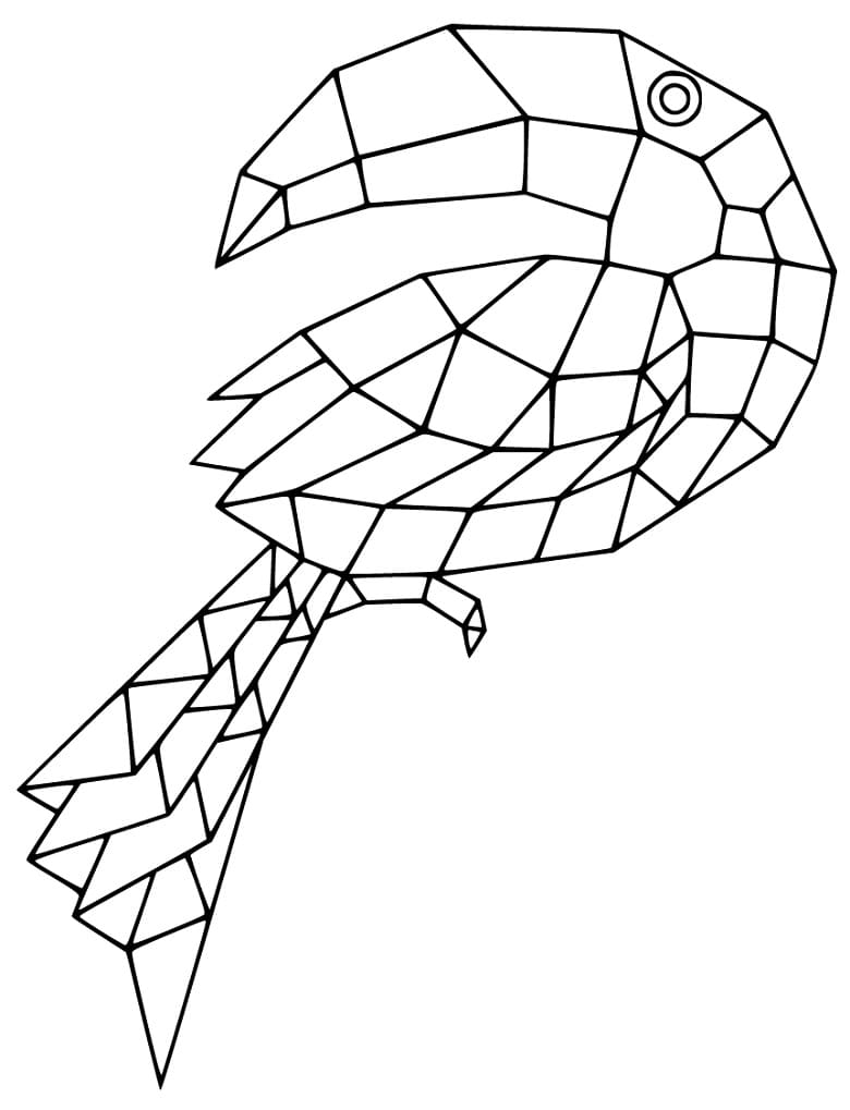 Origami Hornbill