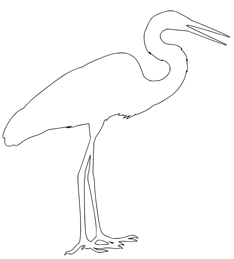 Outline Egret