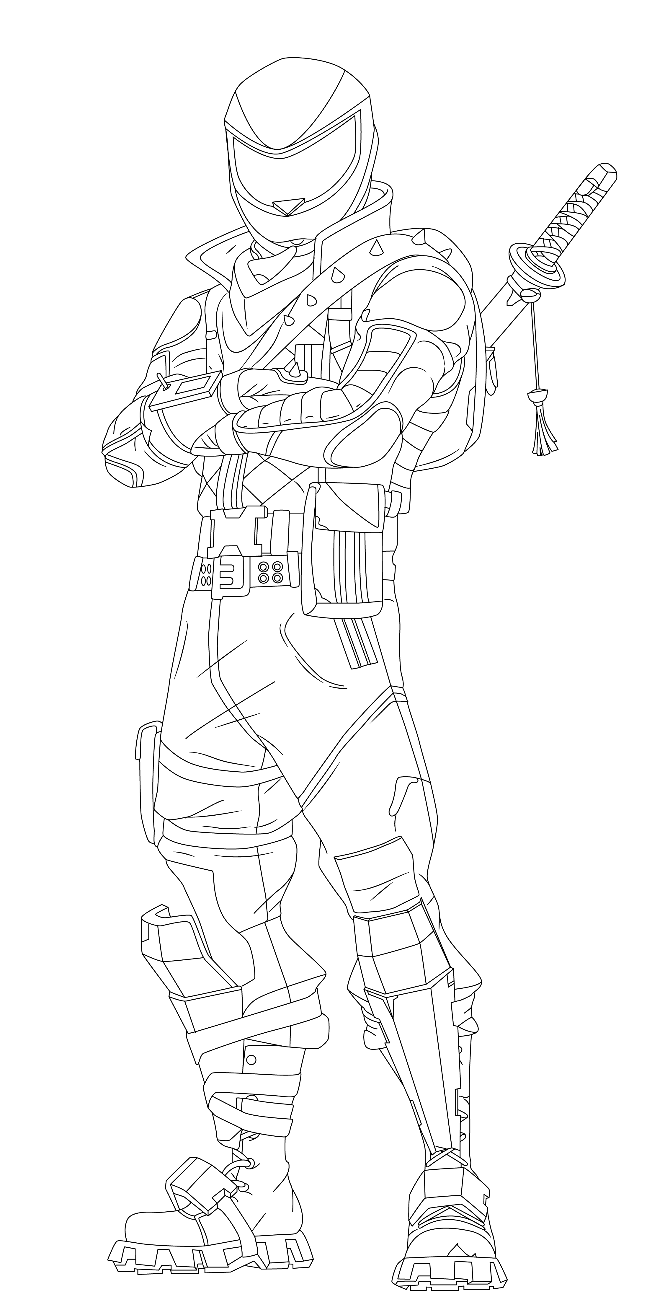 Overtaker Fortnite Hd Coloring Page