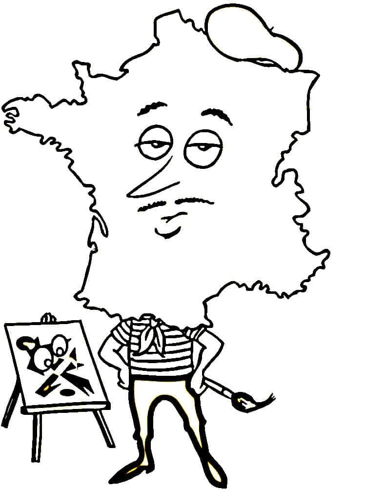 Painter Map of France