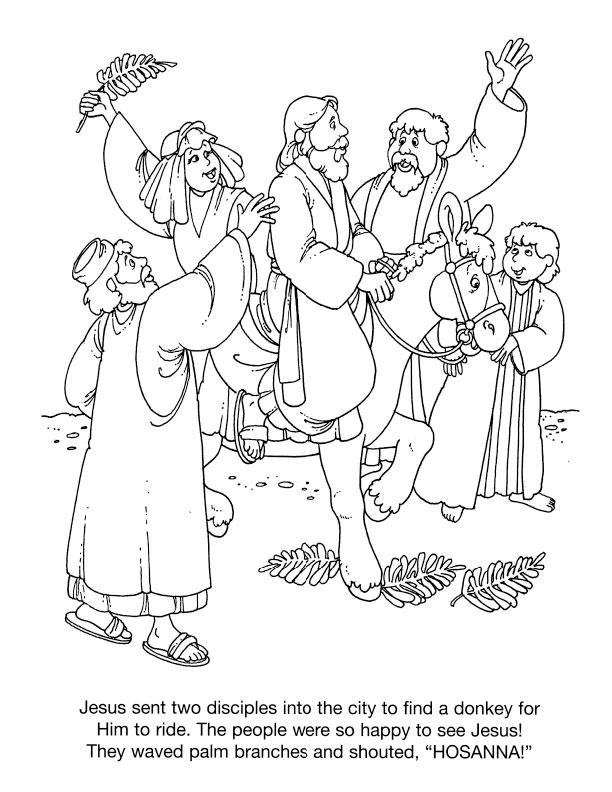 Palm Sunday Coloring Sheet Coloring Page