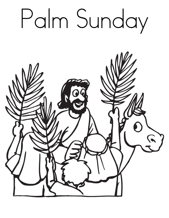 Palm Sundays Coloring Page