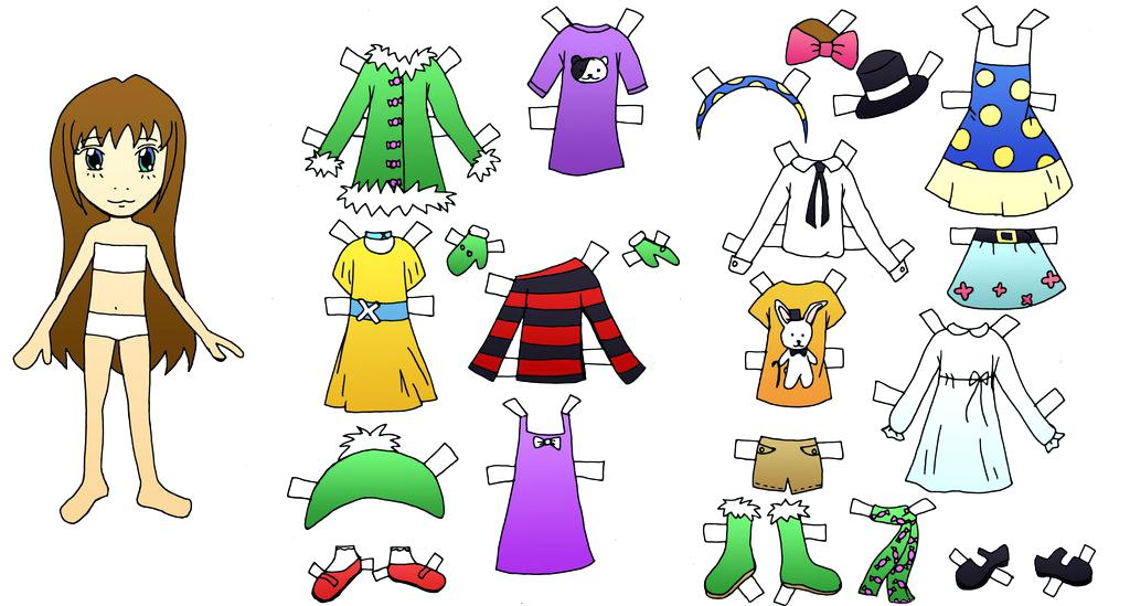 Paper Doll Template Girl