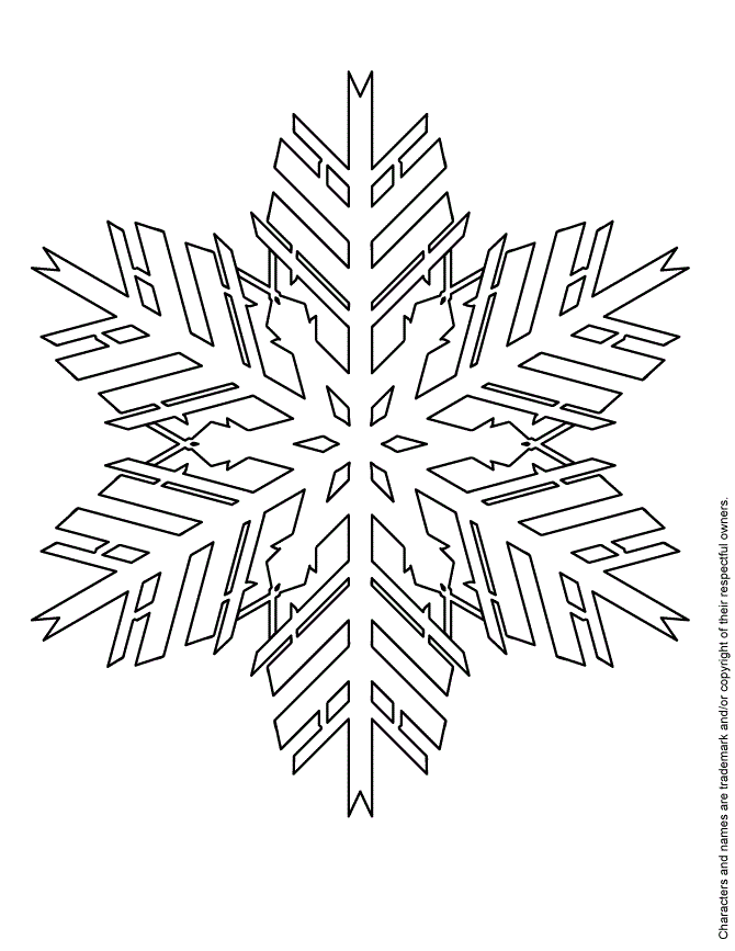 Paper Snowflake Patterns Coloring Page