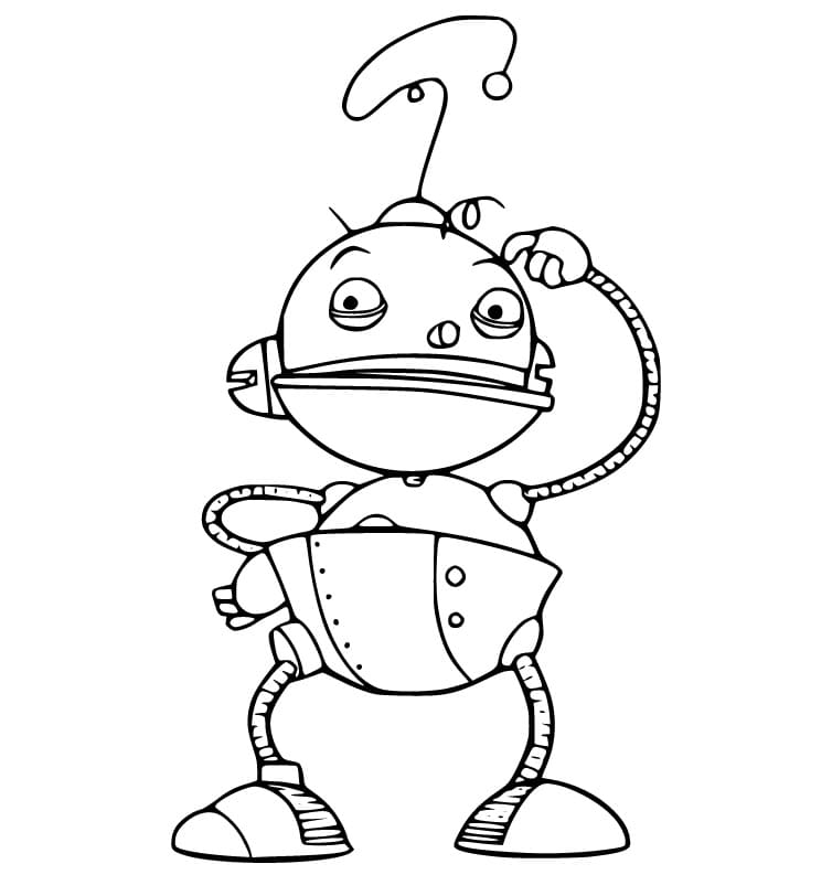 Pappy from Rolie Polie Olie Coloring Page