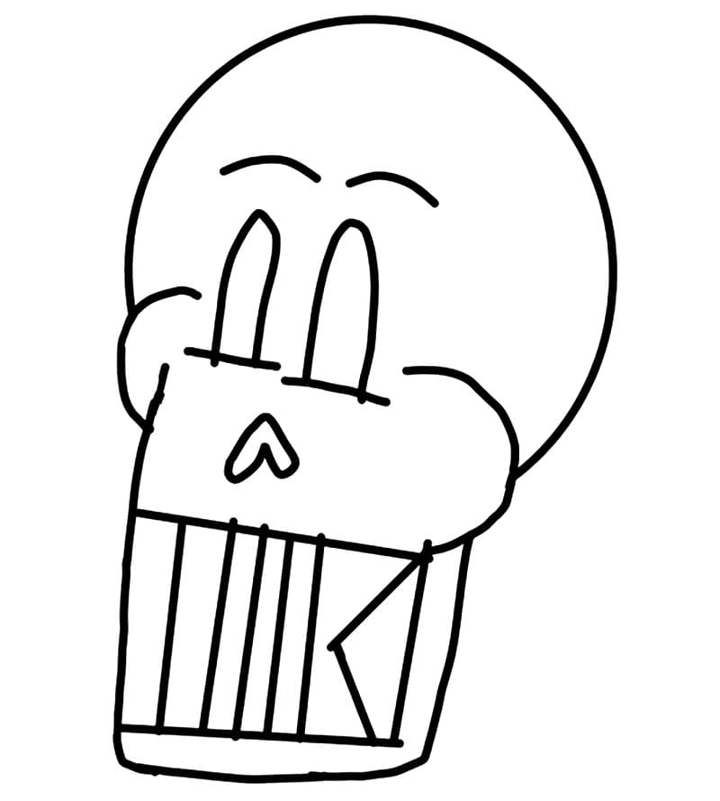 Papyrus Head Coloring Page