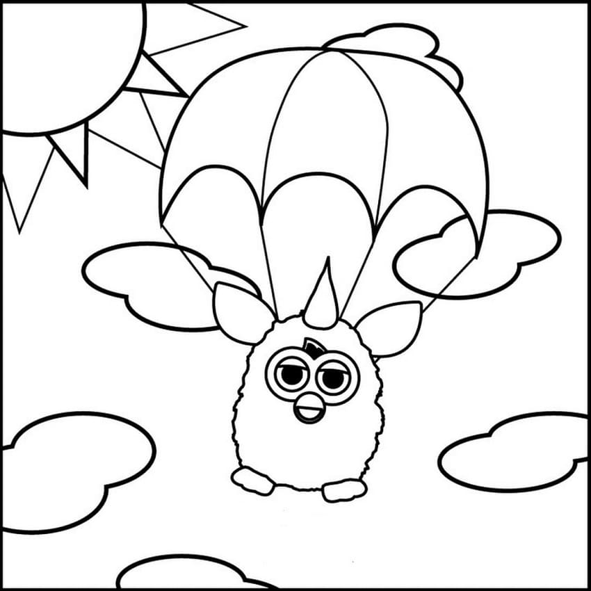 Parachute Flying Furby