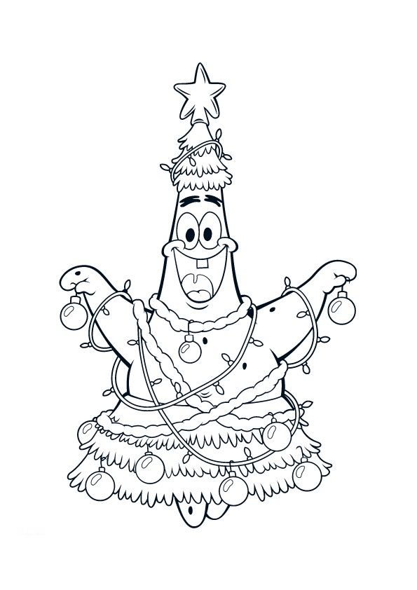 Patrick S Of Christmas Tree 8511 Coloring Page