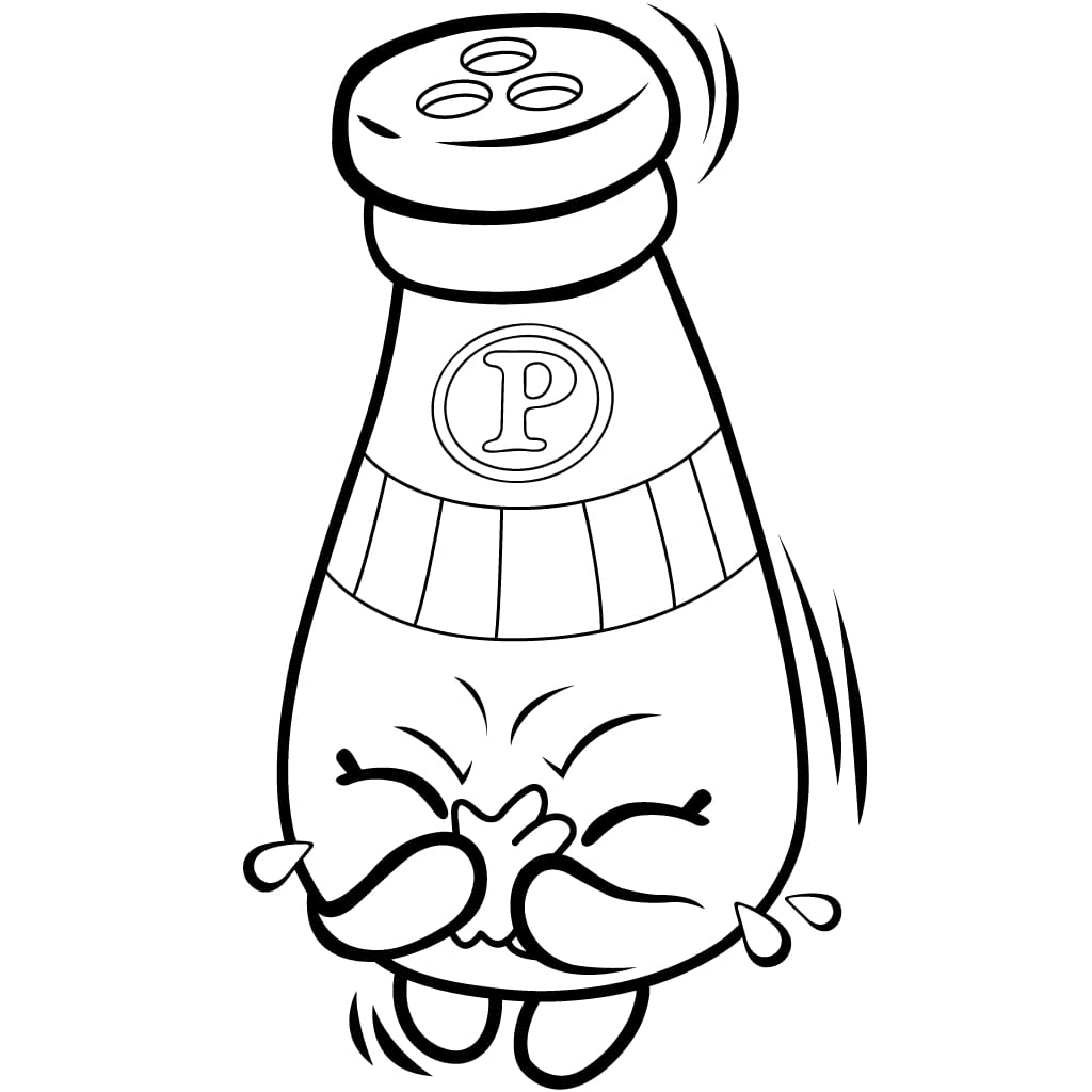 PEPPE PEPPER Shopkin Coloring Page