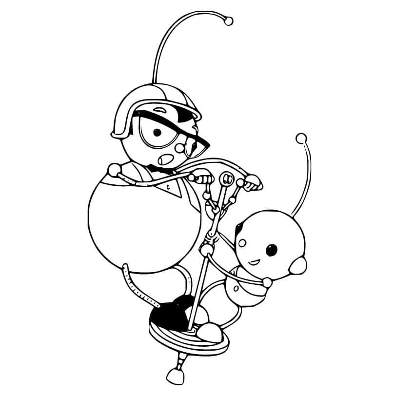 Percy and Olie Coloring Page